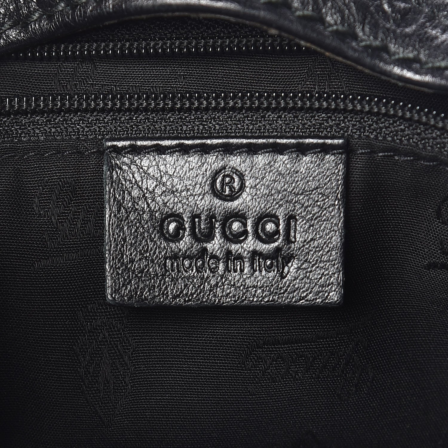 Gucci Guccissima Large New Ladies Web Hobo Black 5 of 11