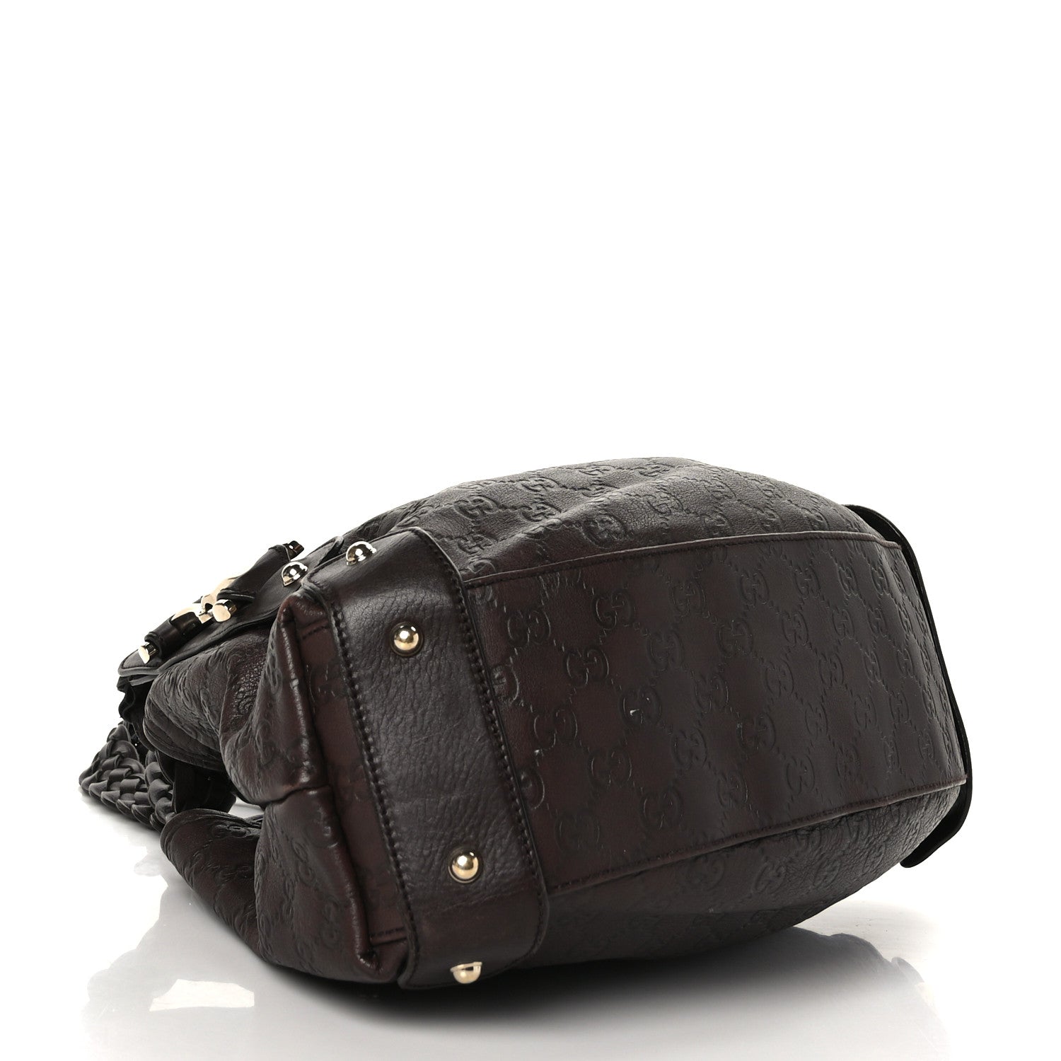 Gucci Guccissima Small Pelham Shoulder Bag Chocolate 4 of 11