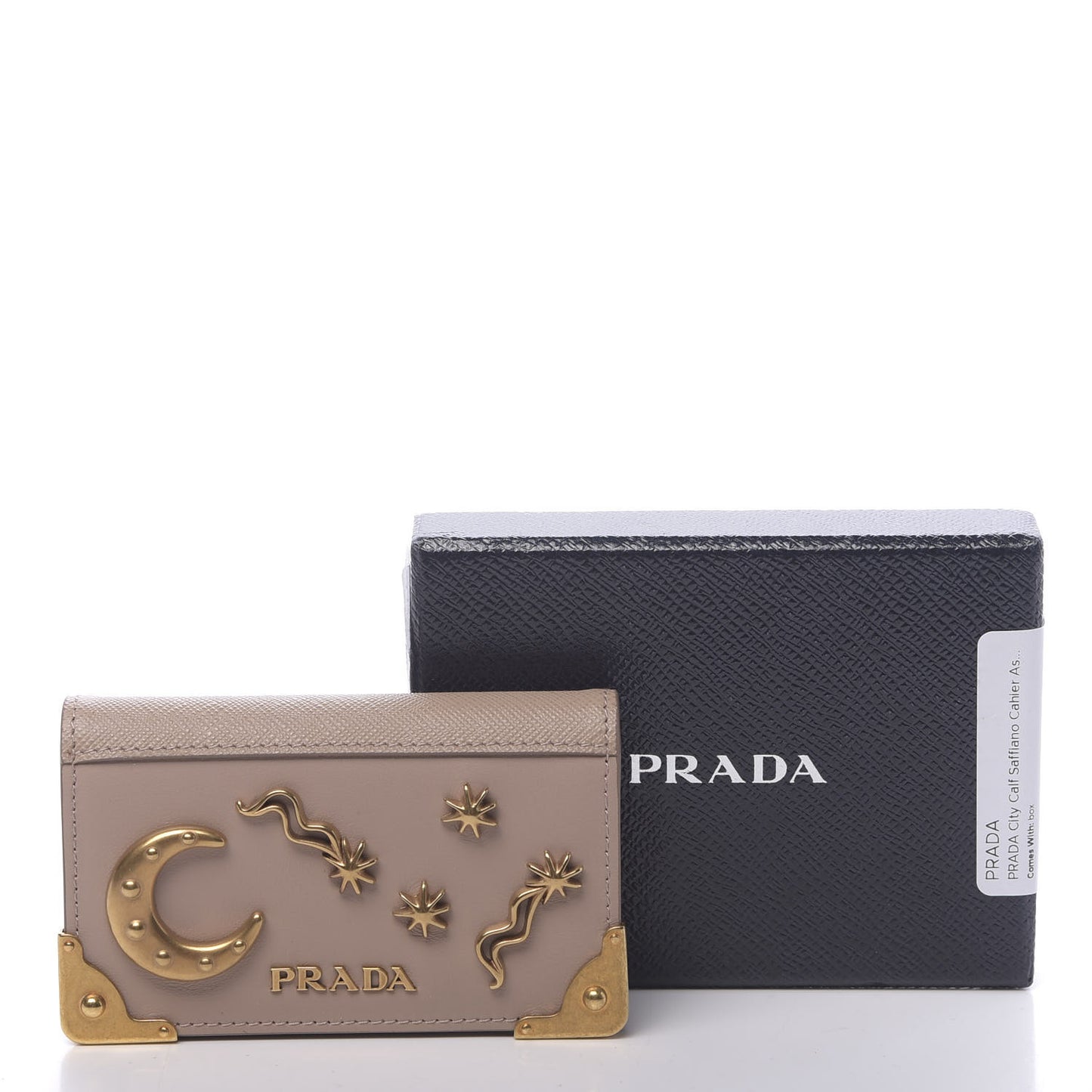 City Calf Saffiano Cahier Astrology Card Case Cipria