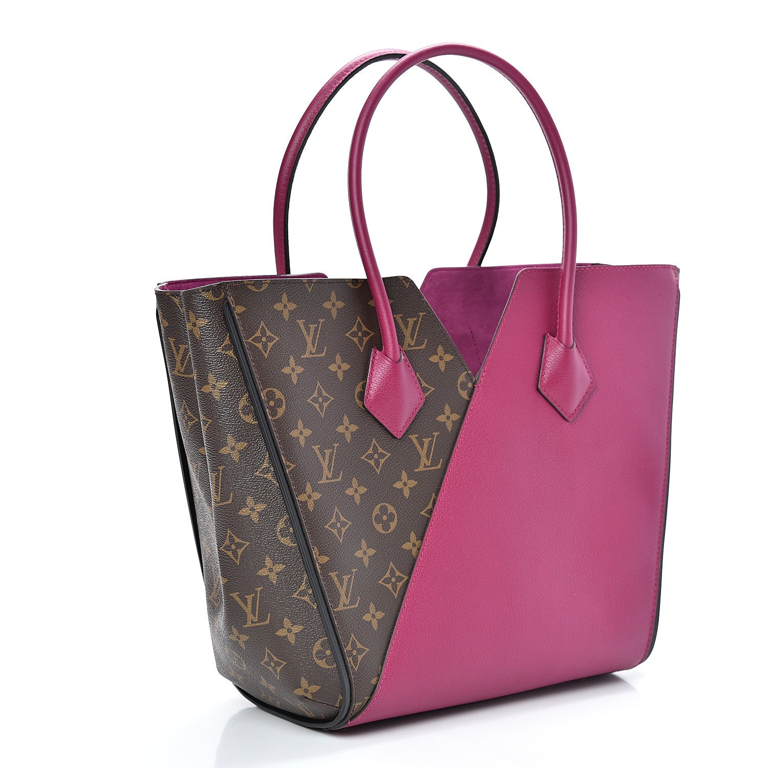 Louis Vuitton Calfskin Monogram Kimono Tote Grape 3 of 14