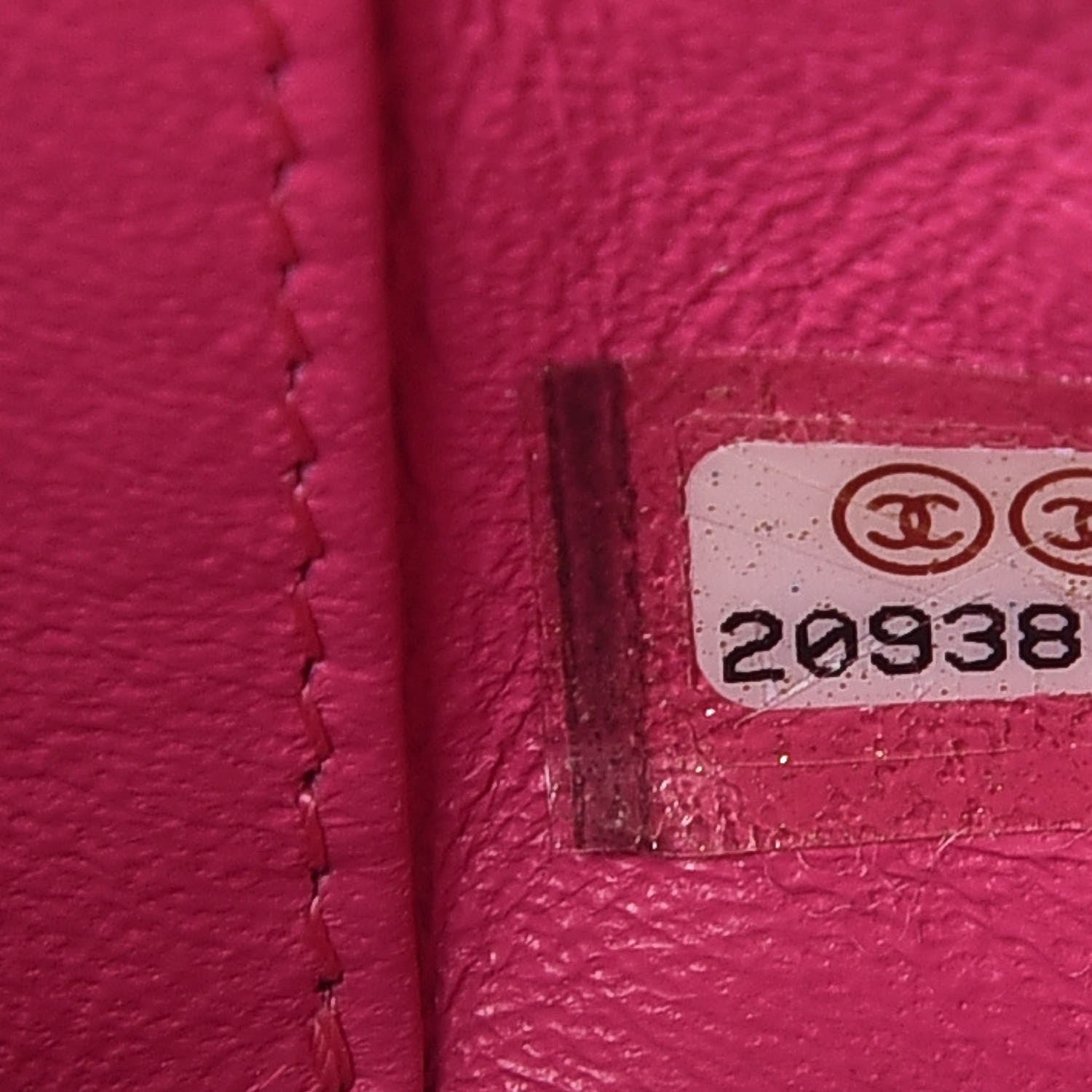 Chanel Lambskin Chevron Quilted Extra Mini Flap Dark Pink 15 of 15