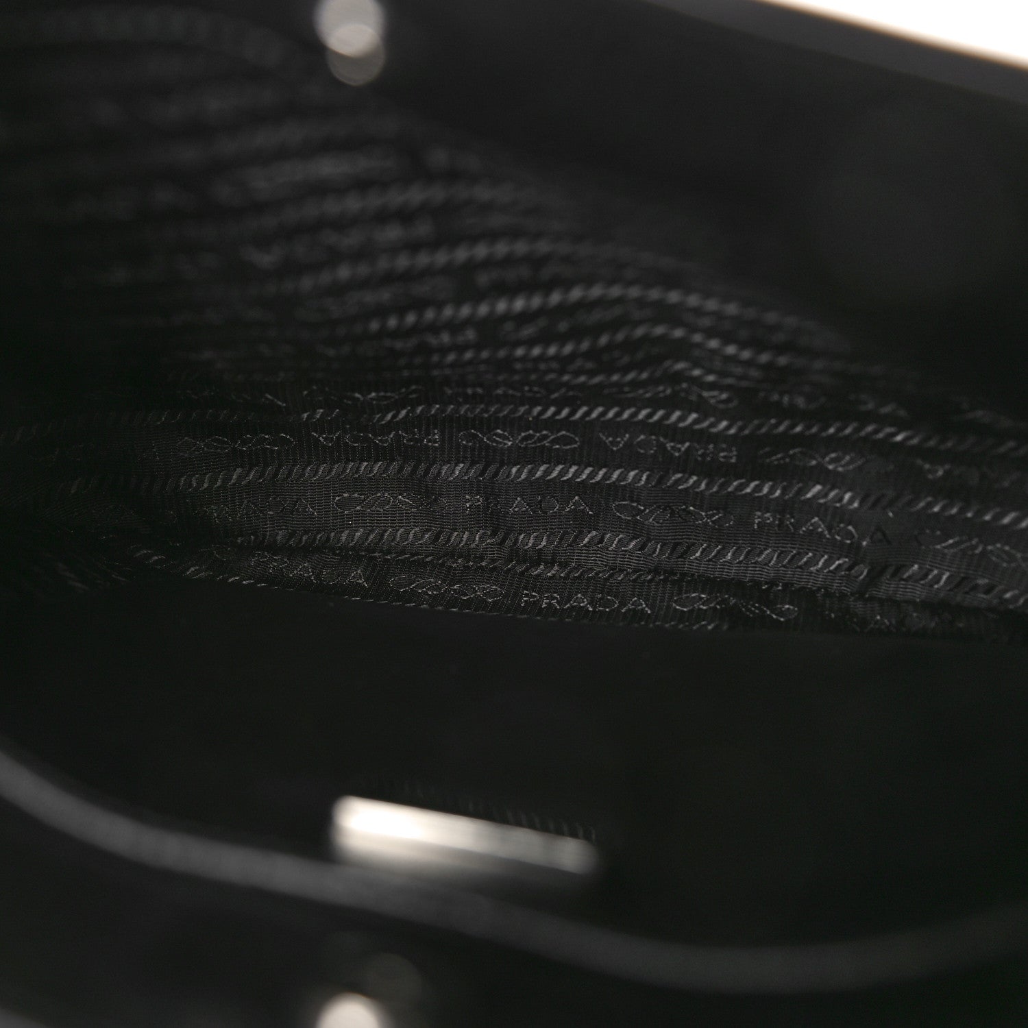 Prada Spazzolato Cleo Shoulder Bag Black 5 of 10