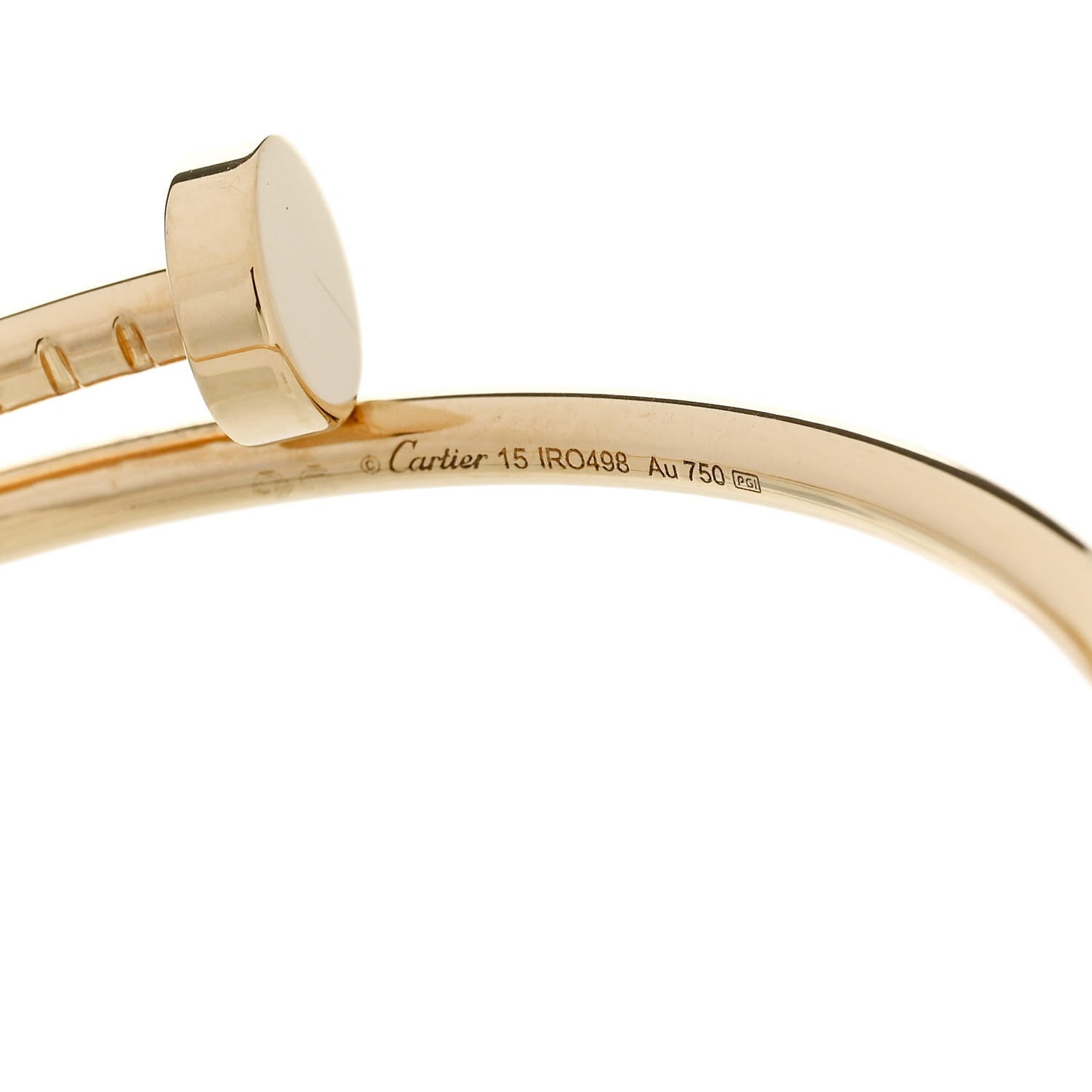 18K Yellow Gold Small Juste Un Clou Bracelet 15