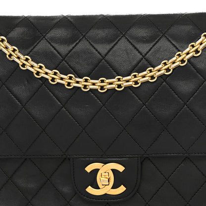 Chanel Lambskin Quilted Medium Double Flap Bijoux Chain Black 8 of 11