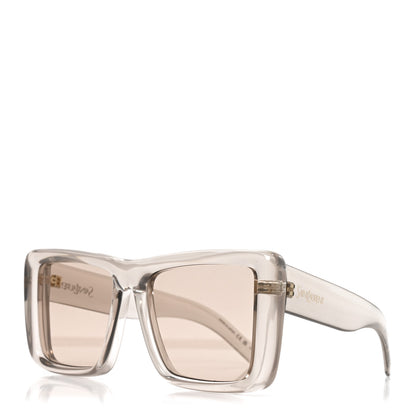 Saint Laurent Acetate SL 900 HOWL Sunglasses Transparent Beige 1 of 8