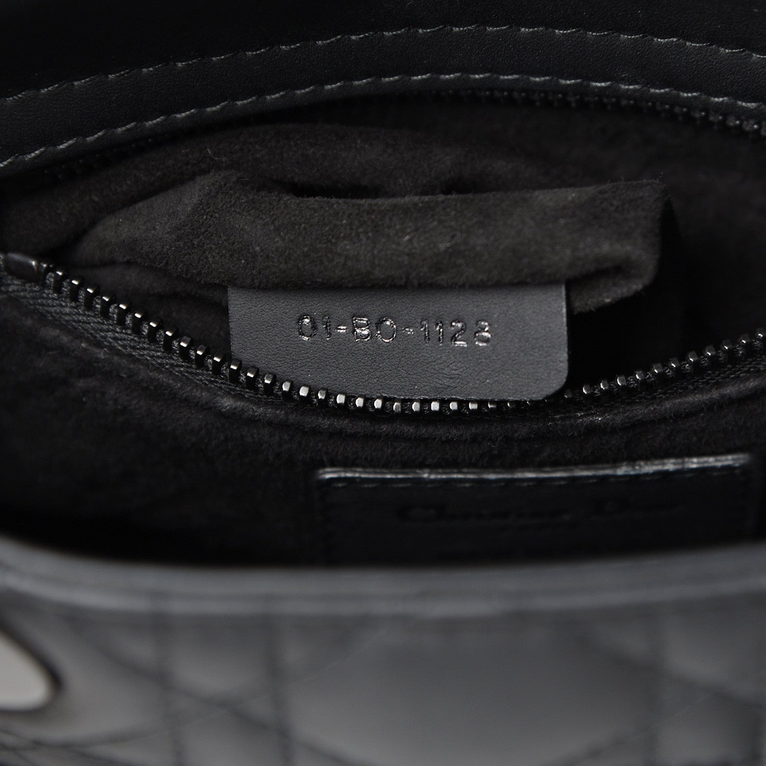 Christian Dior Ultra Matte Calfskin Cannage Mini Lady Dior Black 6 of 11