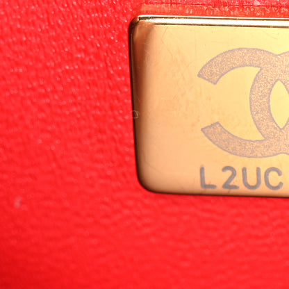 Chanel Lambskin Resin Crystal Square Quilted Monacoco Mini Flap Red 7 of 10