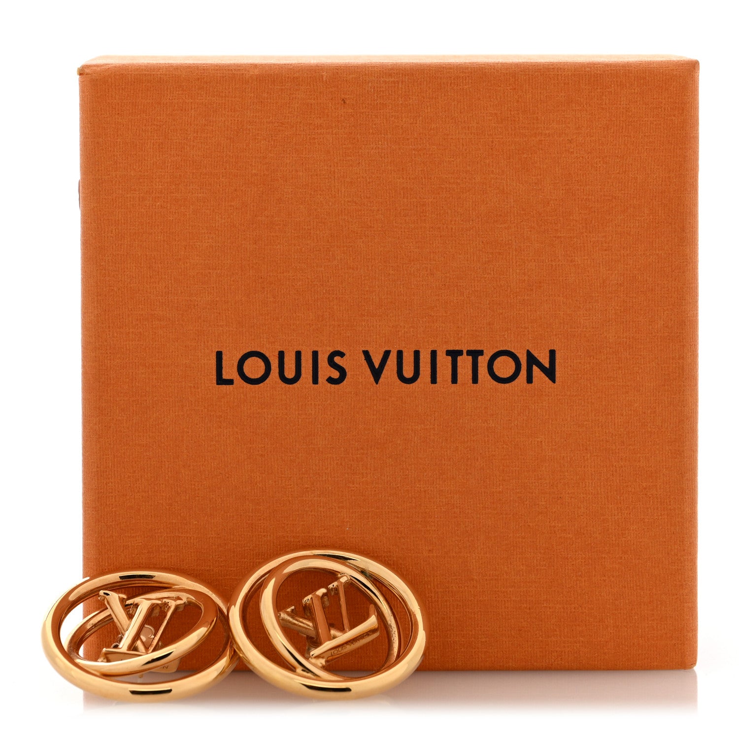 Louis Vuitton Stellar LV Hoop Cuff Earrings Gold 5 of 5