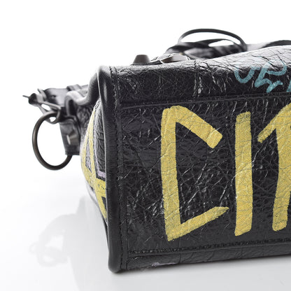 Balenciaga Agneau Graffiti All Over Classic Hardware S City Black Multicolor 6 of 14