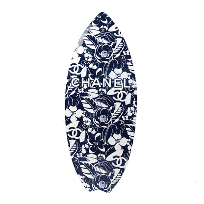 Chanel PVC Carbon Vinyl Acetate Coco Beach Wakesurf Surfboard Blue White 1 of 7