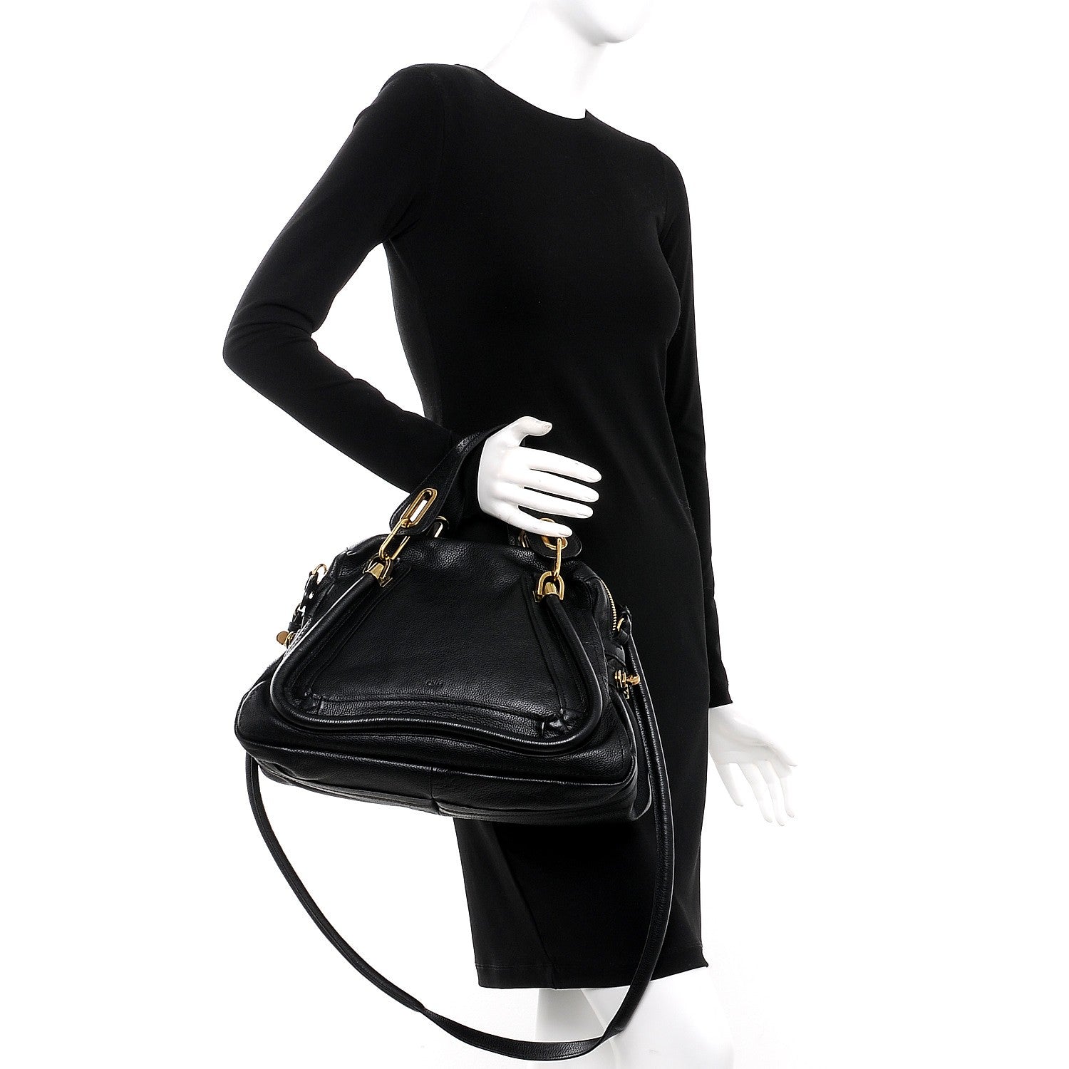 Chloe Calfskin Medium Paraty Black 3 of 8