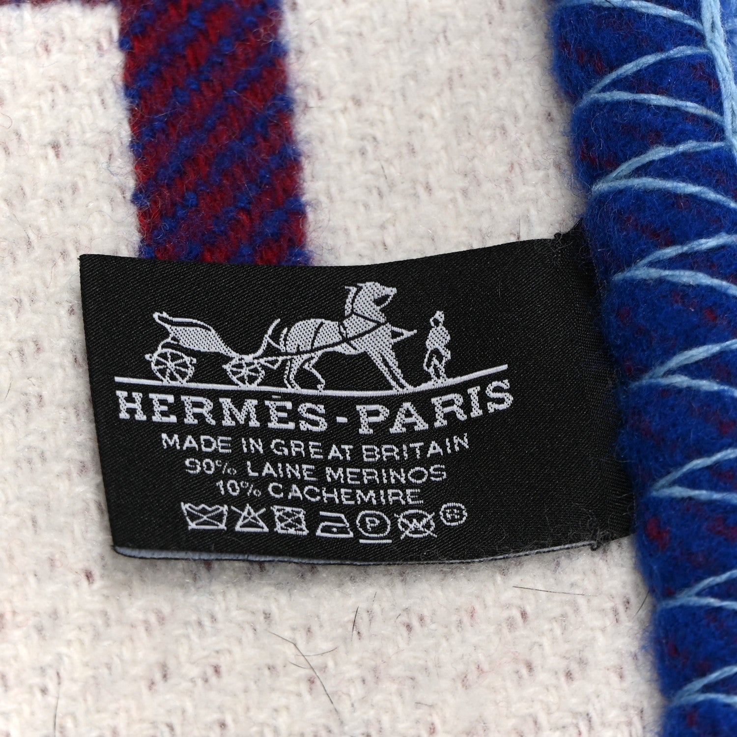 Hermes Wool Cashmere Avalon Vibration Blanket 1827396 – FASHIONPHILE