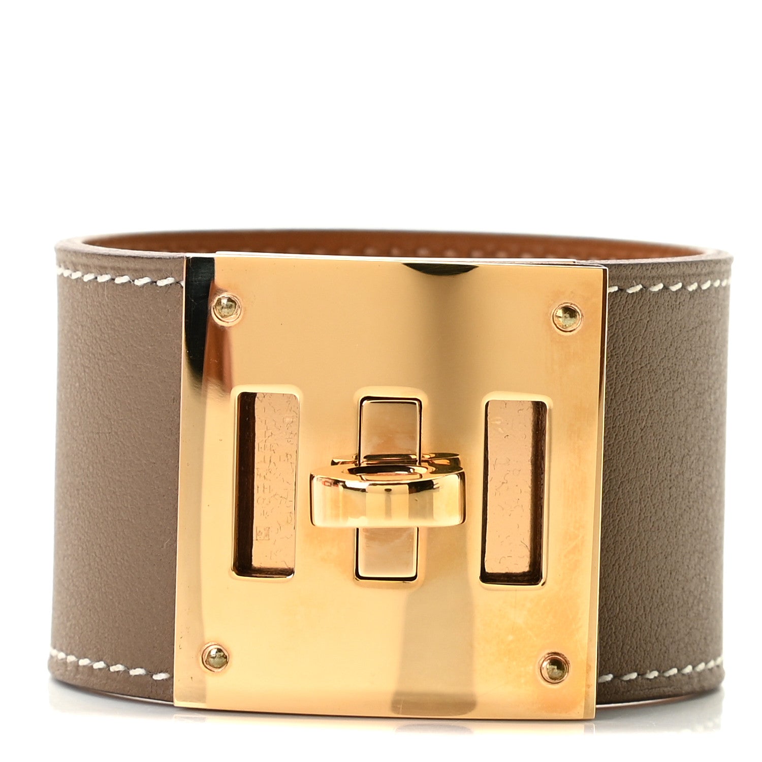 Hermes Swift Kelly Dog Bracelet T2 Etoupe 1 of 6