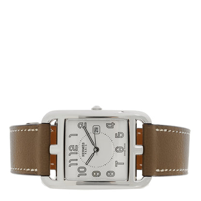 Hermes Stainless Steel Swift 29mm Cape Cod Quartz Watch Etoupe 2 of 5