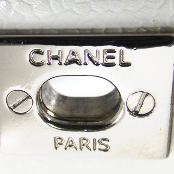 Chanel Caviar Quilted Medium Double Flap White 11 of 12