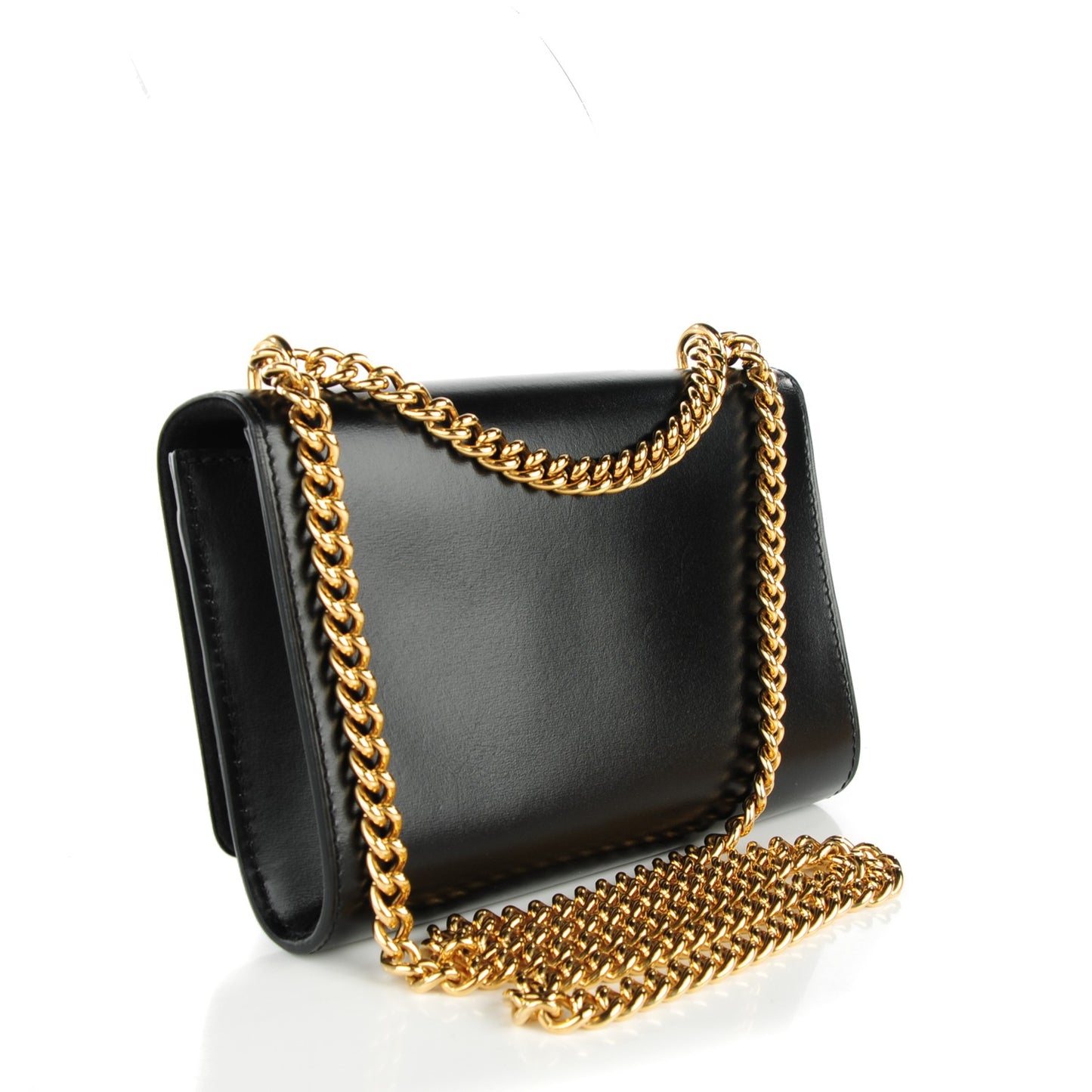Calfskin Chain Louise MM Black