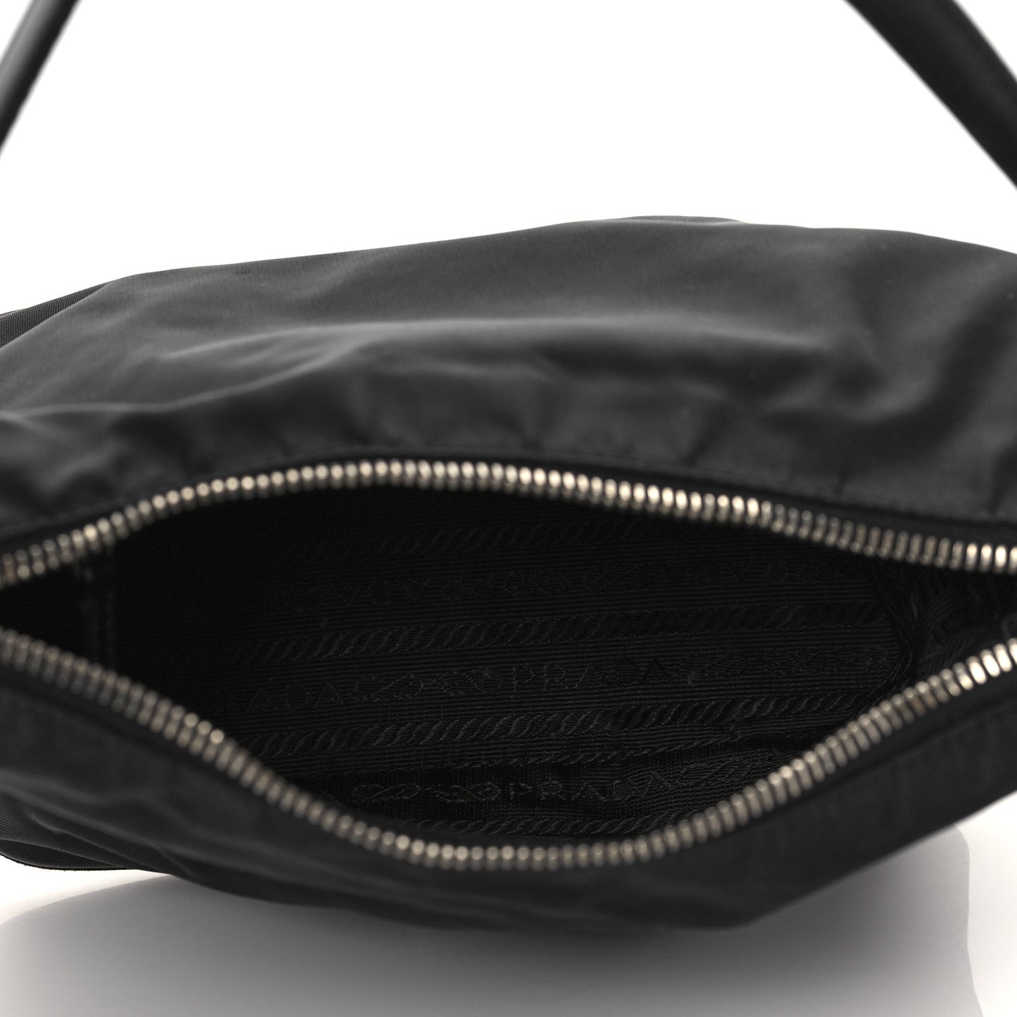 Tessuto Nylon Vitello Hobo Black