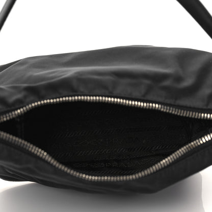 Prada Tessuto Nylon Vitello Hobo Black 5 of 10