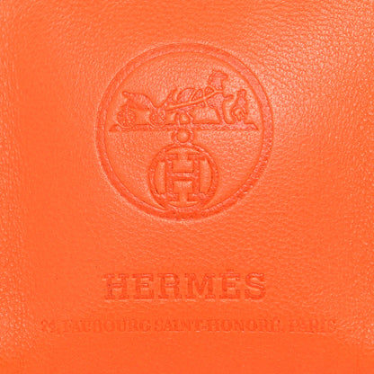 Hermes Milo Lambskin Swift Shopping Bag Charm Feu Gold 3 of 3