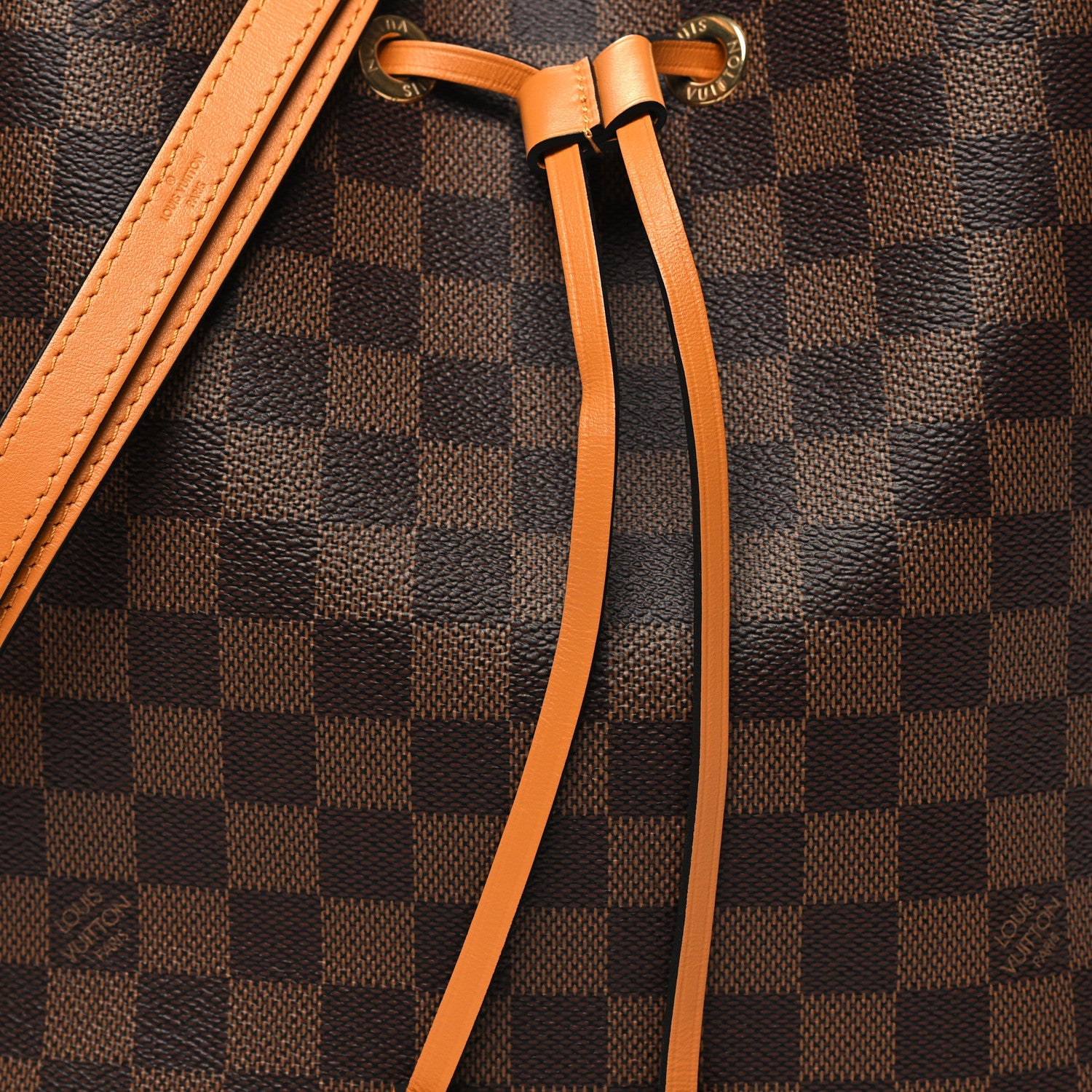 Louis Vuitton Damier Ebene Neonoe MM Safran 7 of 9