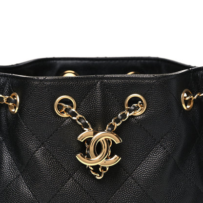 Chanel Caviar Quilted Mini Chanel 25 Handbag Black 8 of 10