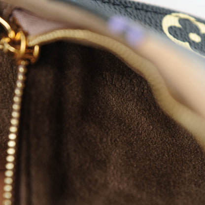 Louis Vuitton Monogram Multicolor Courtney Clutch Black 8 of 8