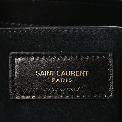 Saint Laurent Lambskin Quilted Le 57 Diamond Shoulder Bag Black 6 of 9
