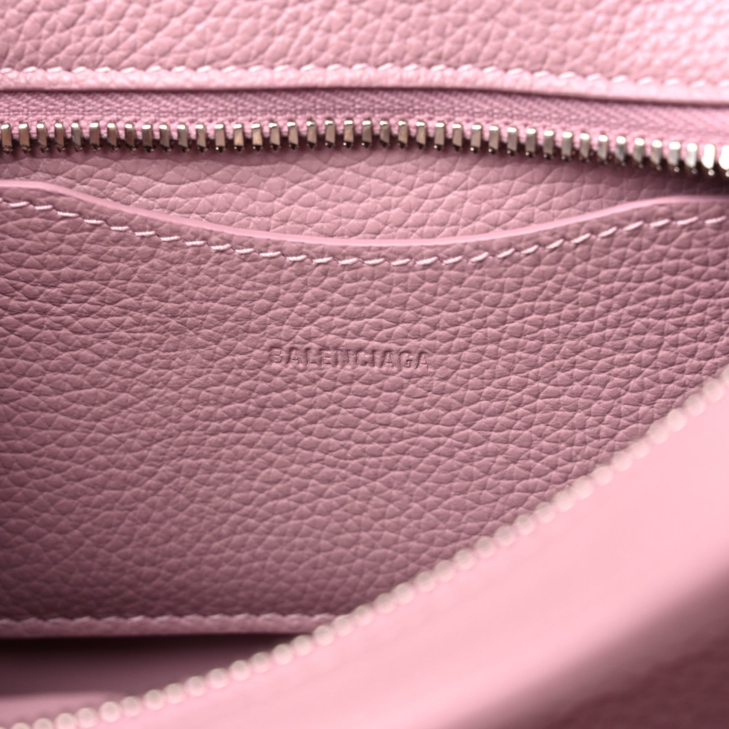 Balenciaga Grained Calfskin Neo Classic Silver Hardware Mini City Powder Pink 5 of 8