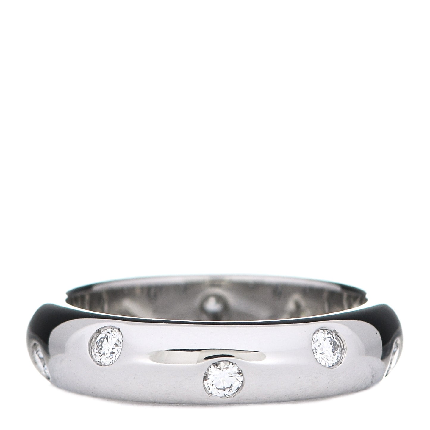 Platinum Diamond 4mm Etoile Band Ring 46 3.75