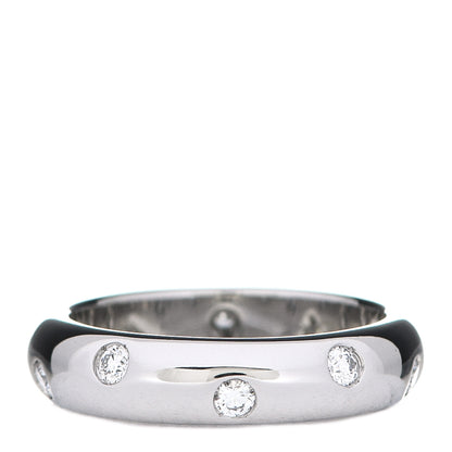 Tiffany Platinum Diamond 4mm Etoile Band Ring 46 3.75 3 of 6