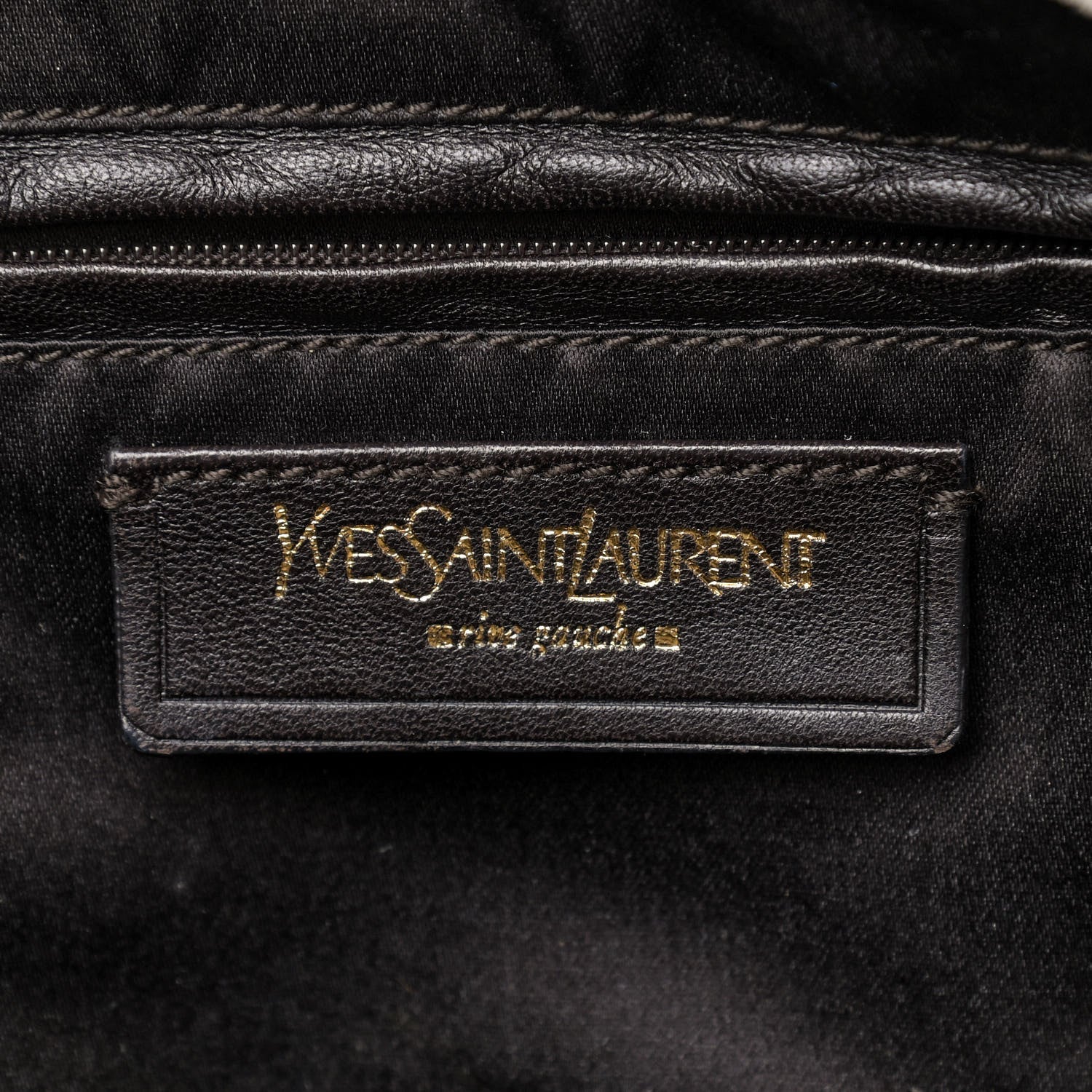 Saint Laurent Calfskin Large Downtown Tote Ivory 7 of 15