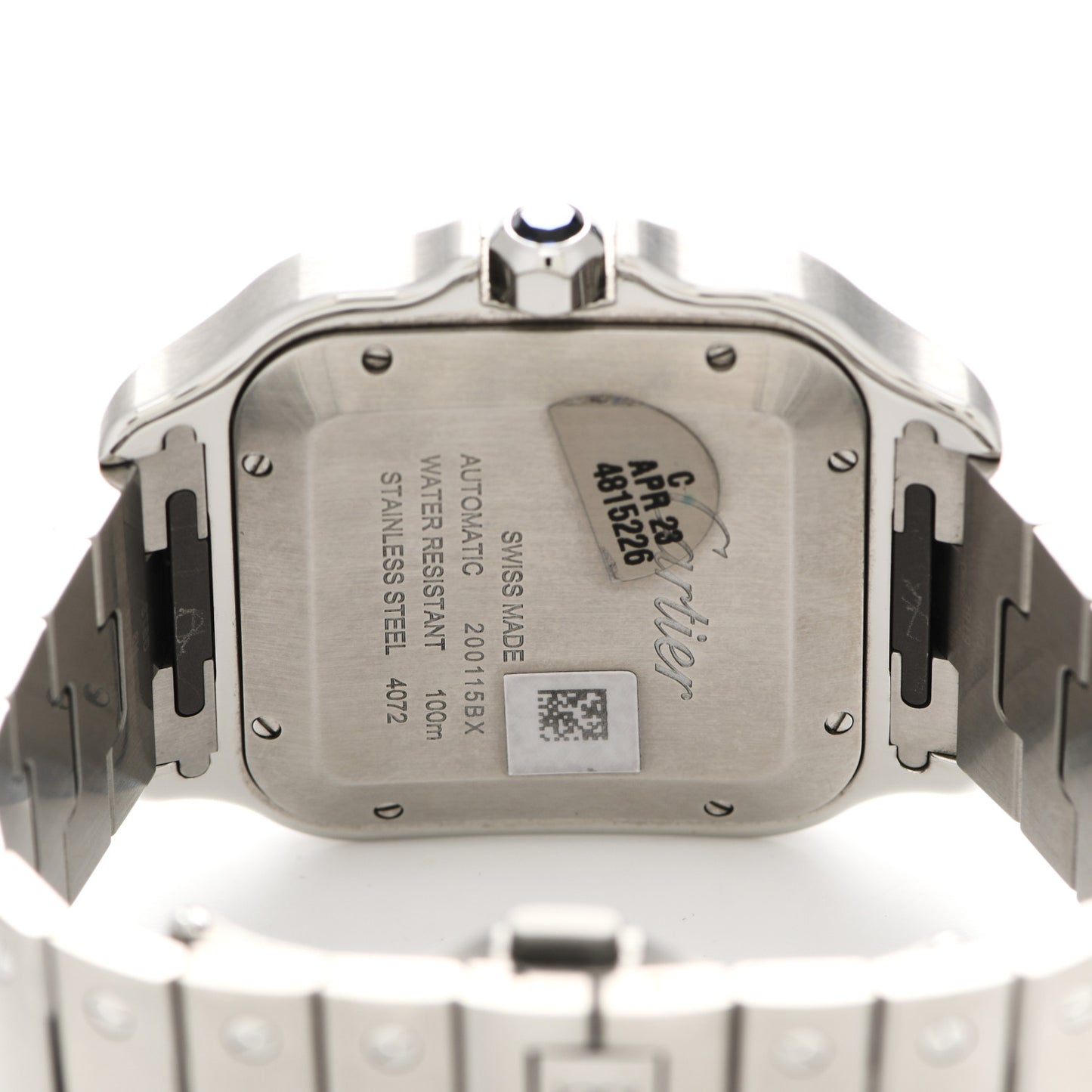 Stainless Steel 39.8mm Santos De Cartier Automatic Watch