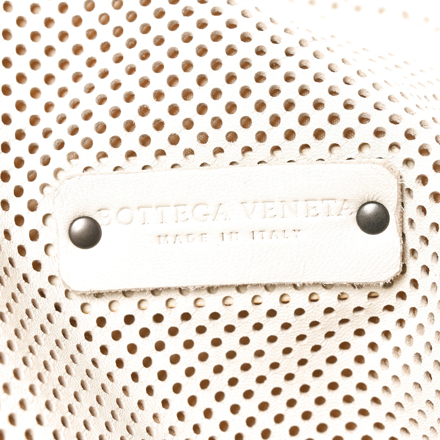 Perforated Intrecciato Tote Marmo