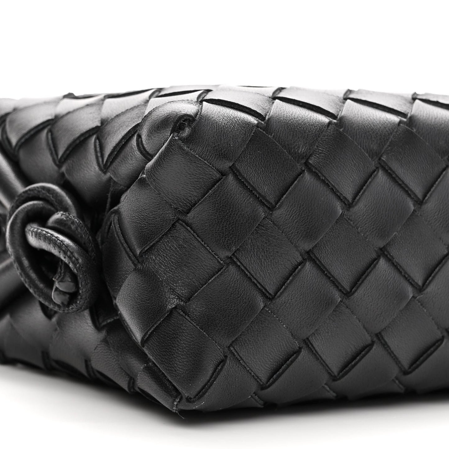 Nappa Intrecciato Mini Loop Camera Bag Black