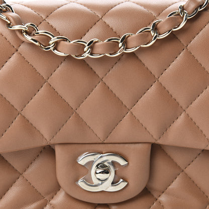 Chanel Lambskin Quilted Mini Square Flap Brown 10 of 11