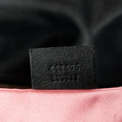 Gucci Velvet Matelasse Loved Embroidered Medium GG Marmont Shoulder Bag Black 7 of 11