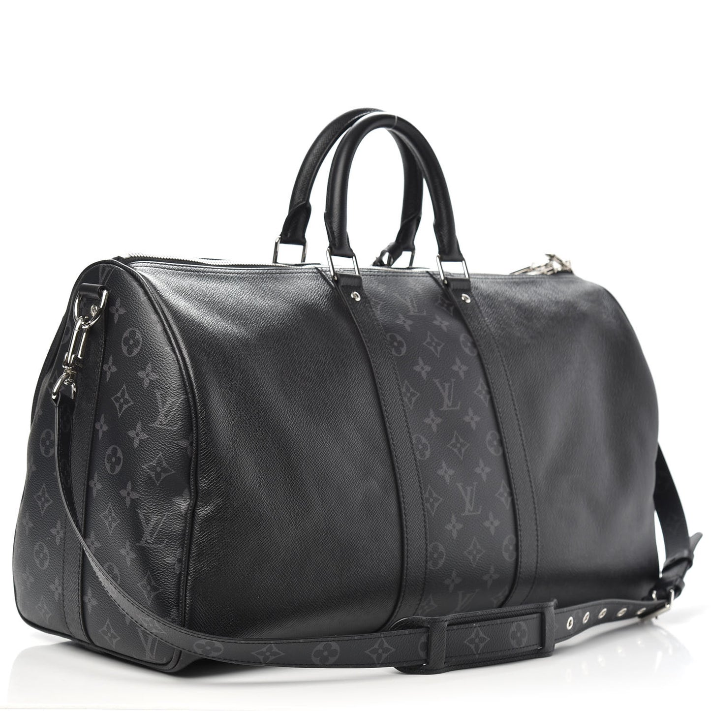 Taiga Monogram Eclipse Keepall Bandouliere 50 Black