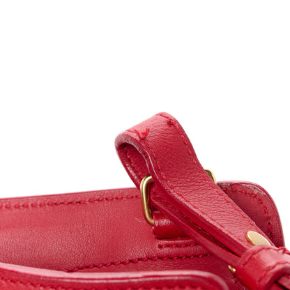 Saint Laurent Calfskin Small Classic Y Cabas Red 11 of 14