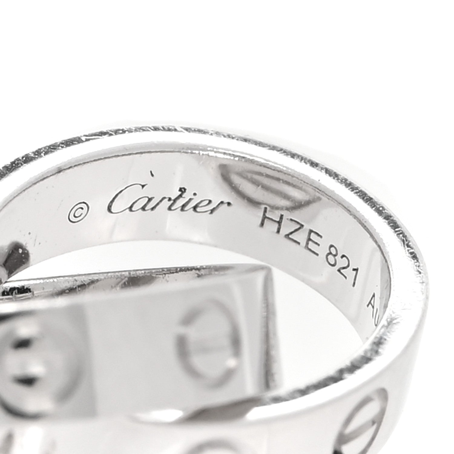 Cartier 18K White Gold Interlocking LOVE Necklace 3 of 5