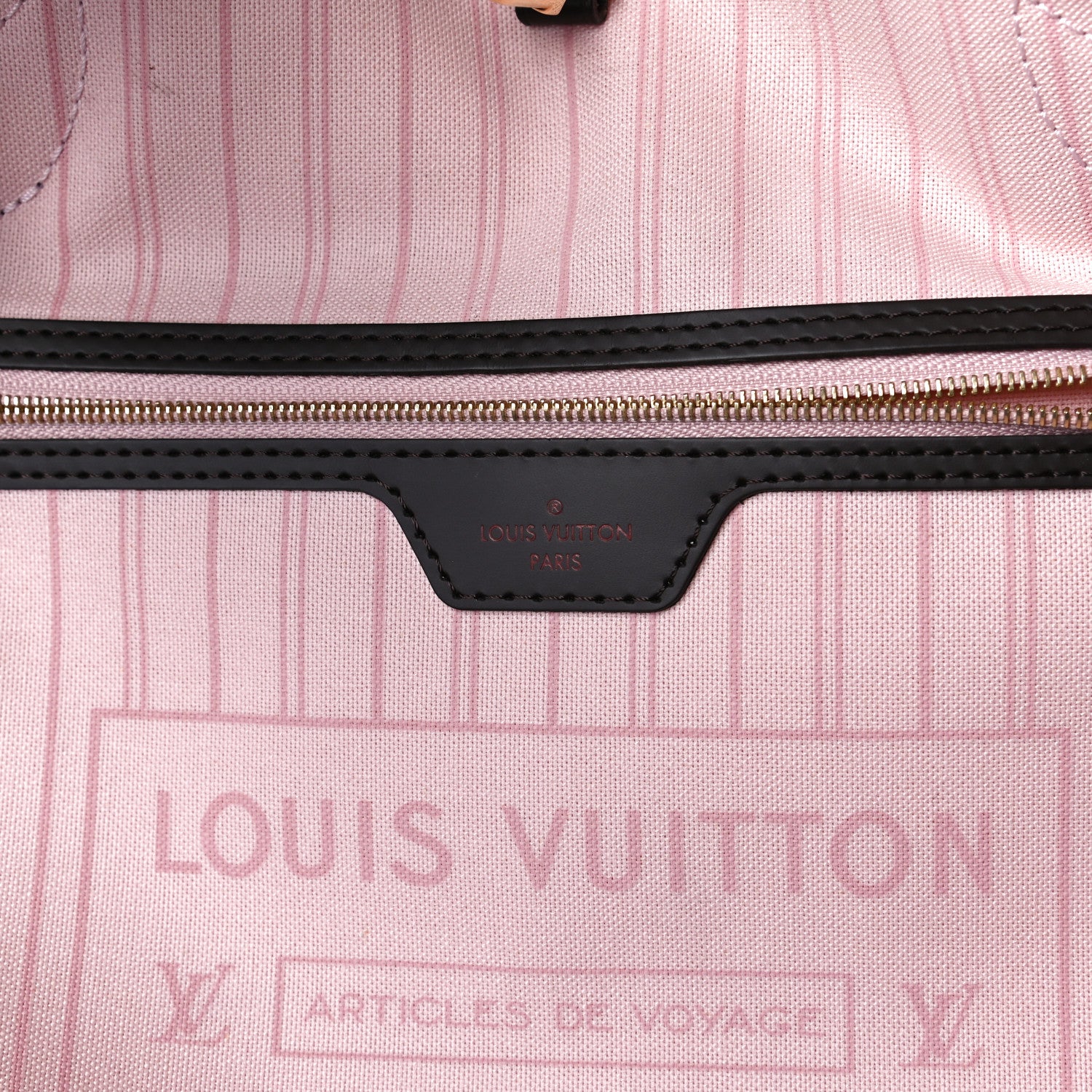 Louis Vuitton Damier Ebene Neo Neverfull MM Rose Ballerine 8 of 23