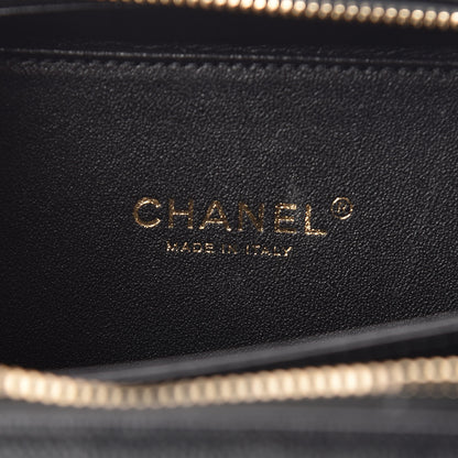 Chanel Caviar Quilted Small CC Filigree Vanity Case Black 7 of 10