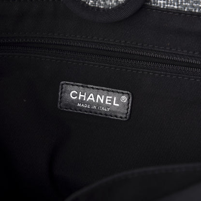 Chanel Canvas Small Deauville Tote Grey 7 of 9