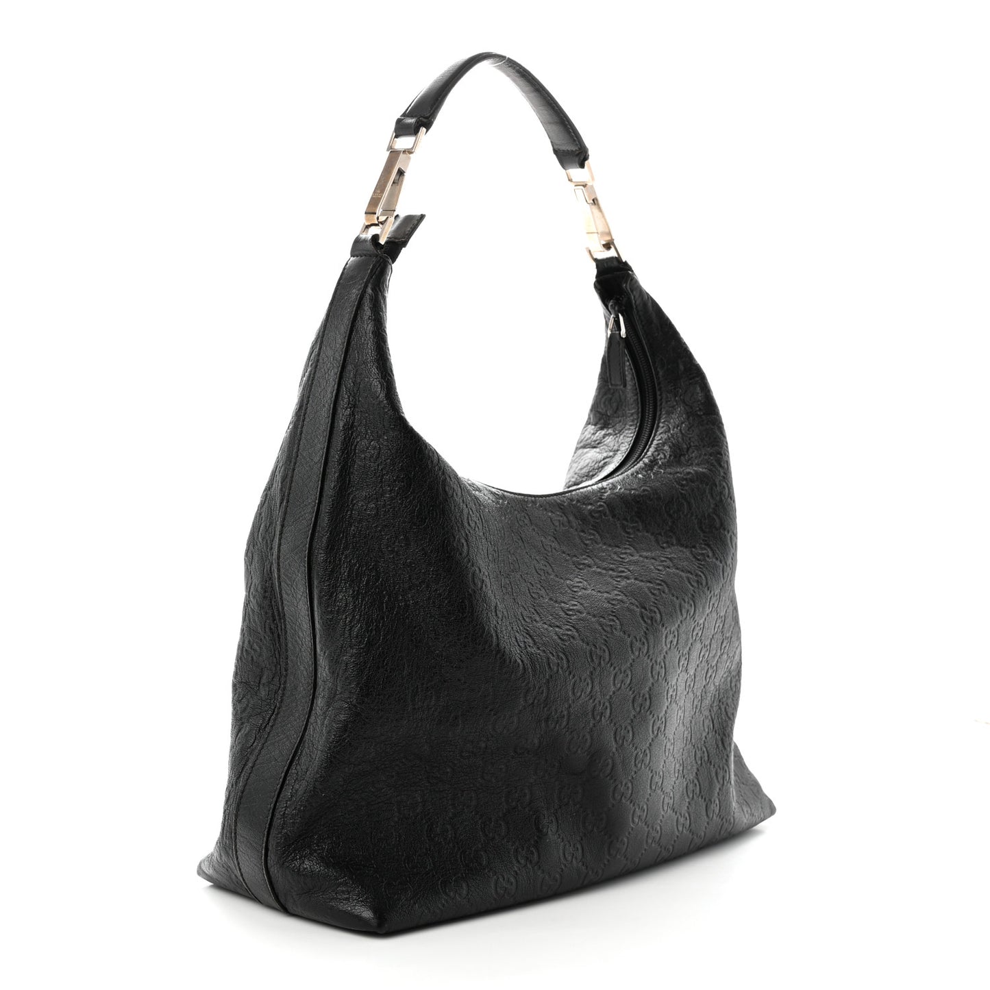 Guccissima Monogram Hobo Black