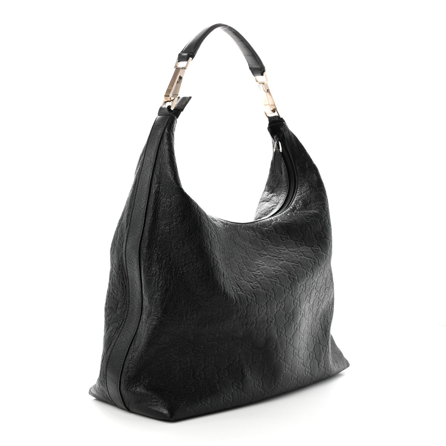 Gucci Guccissima Monogram Hobo Black 3 of 12