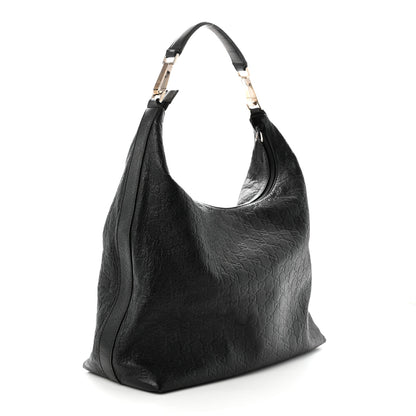 Gucci Guccissima Monogram Hobo Black 3 of 12