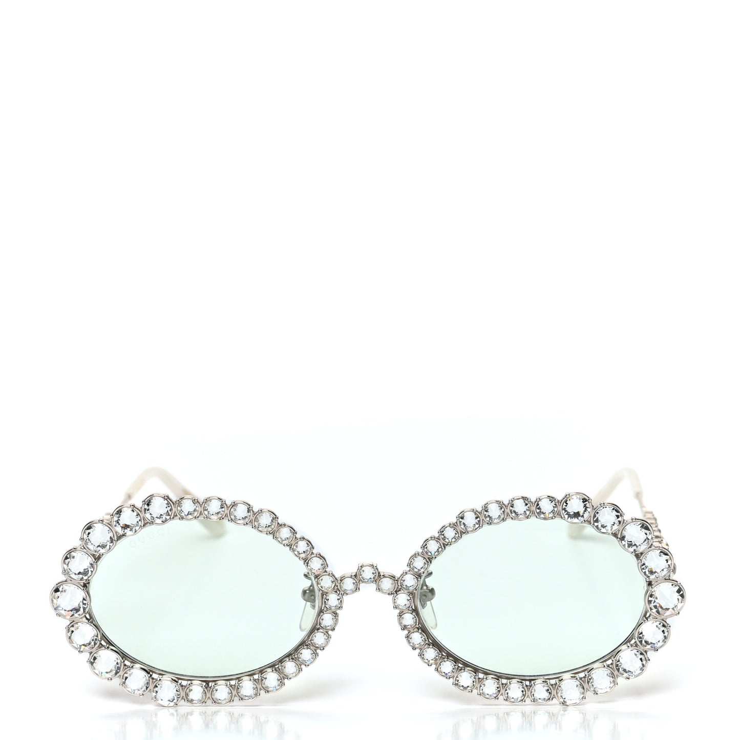 Crystal Oval Sunglasses GG0620S Silver