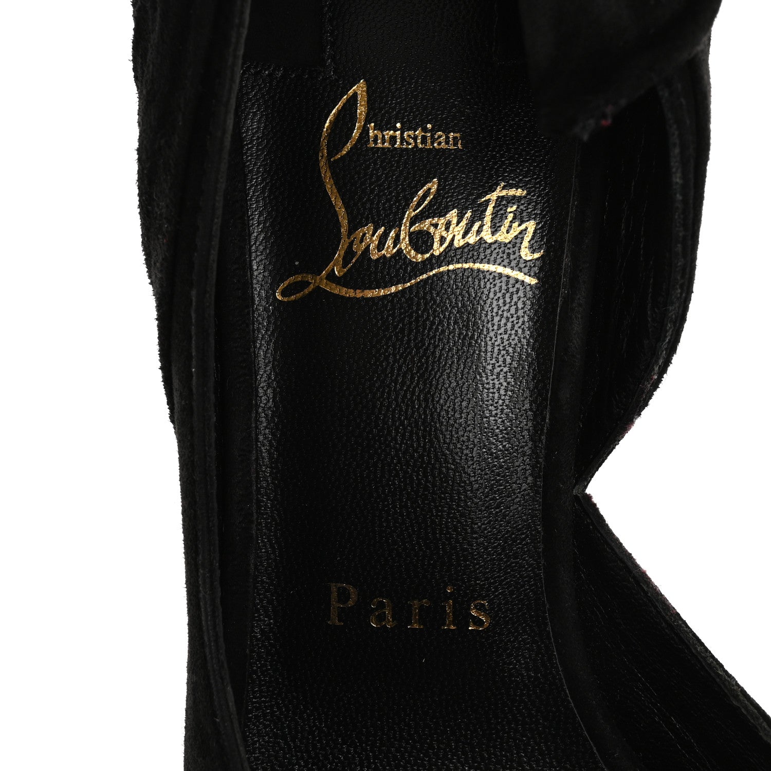 Christian Louboutin Suede Rabakate 100 Pumps 36 Black 7 of 12