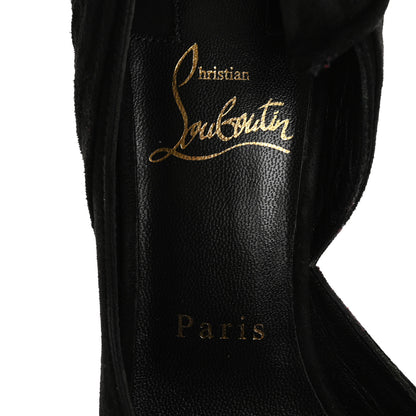 Christian Louboutin Suede Rabakate 100 Pumps 36 Black 7 of 12