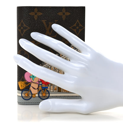 Louis Vuitton Monogram 2022 Christmas Animation Paris Passport Cover Pink 2 of 8