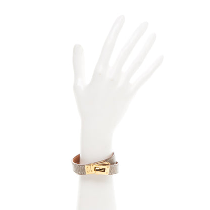 Hermes Niloticus Lizard Kelly Double Tour Bracelet S Ficelle 7 of 7